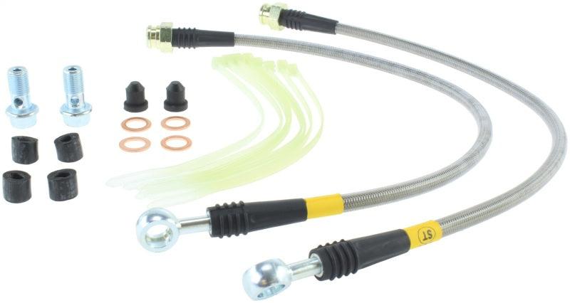 StopTech 11-14 Jeep Grand Cherokee (all) Stainless Steel Front Brake Lines - Corvette Realm