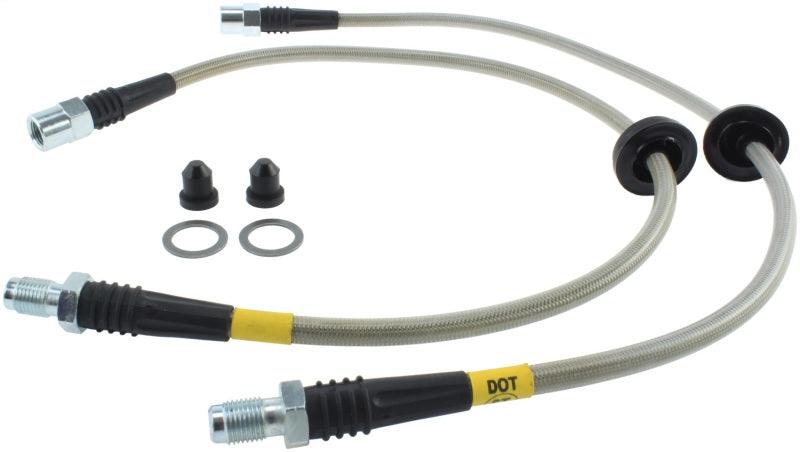 StopTech 00-06 BMW X5 Stainless Steel Front Brake Line Kit - Corvette Realm