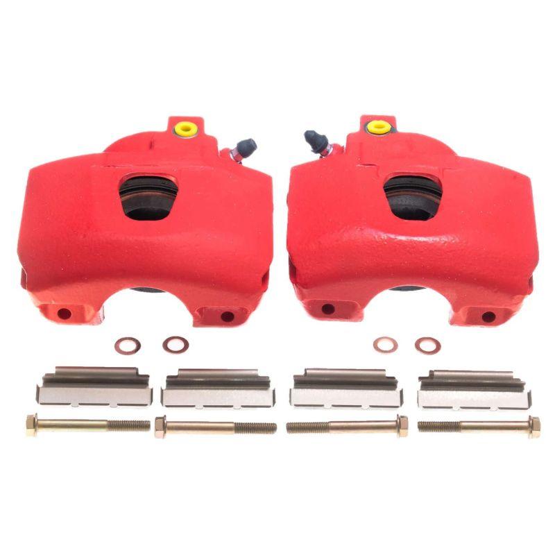 Power Stop 94-96 Ford Bronco Front Red Calipers - Pair - Corvette Realm