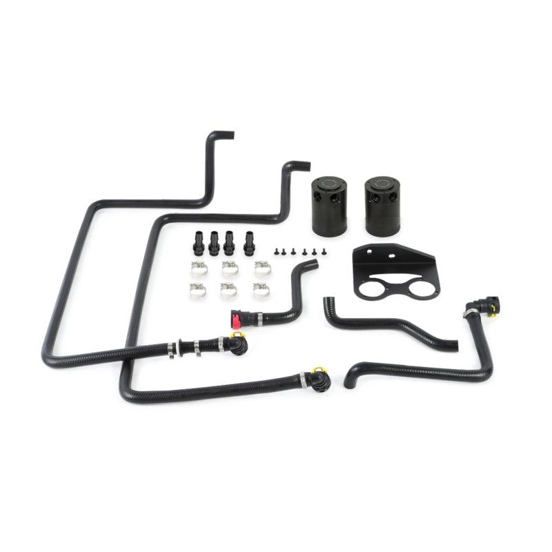 Mishimoto 15-16 Ford F-150 EcoBoost 3.5L Baffled Oil Catch Can Kit - Black - Corvette Realm