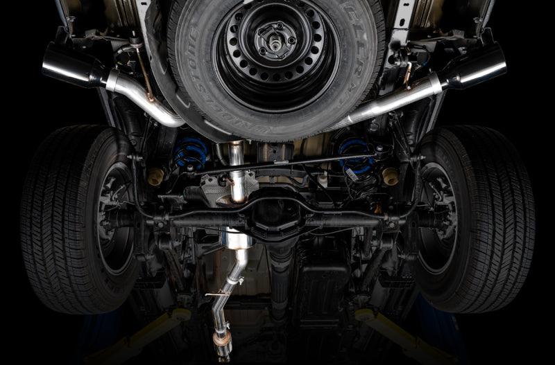 AWE Tuning 20-21 Jeep Gladiator JT 3.6L Tread Edition Cat-Back Dual Exhaust - Diamond Black Tip - Corvette Realm