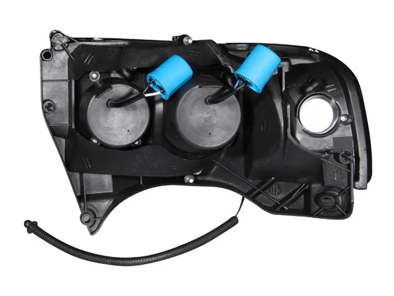 ANZO 1994-2001 Dodge Ram Projector Headlights w/ Halo Black - Corvette Realm