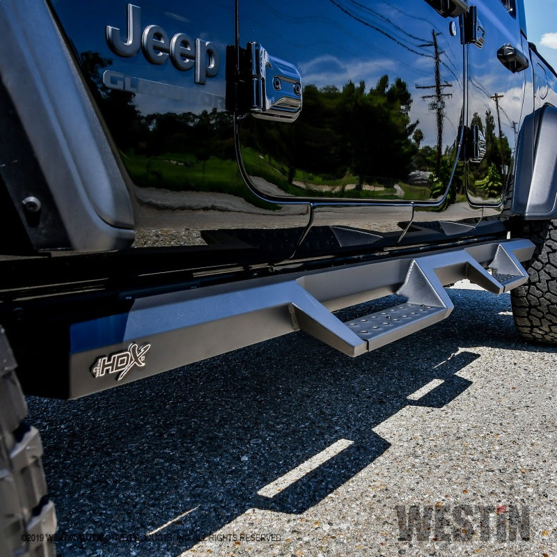 Westin 2020 Jeep Gladiator HDX Drop Nerf Step Bars - Textured Black