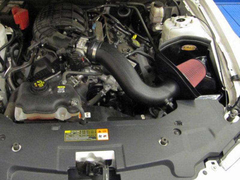 Airaid 11-14 Ford Mustang 3.7L V6 MXP Intake System w/ Tube (Dry / Red Media) - Corvette Realm