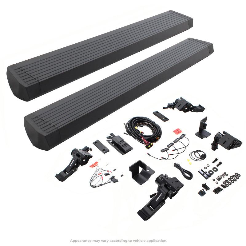 Go Rhino 18-23 Jeep Wrangler 4dr E-BOARD E1 Electric Running Board Kit (Drilling Req.) - Tex. Blk - Corvette Realm