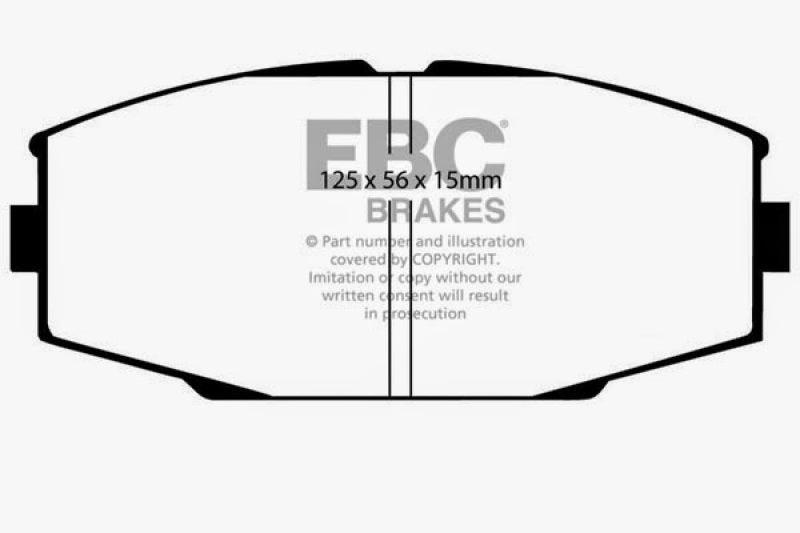EBC 86-92 Toyota Supra 2.8 Yellowstuff Front Brake Pads - Corvette Realm