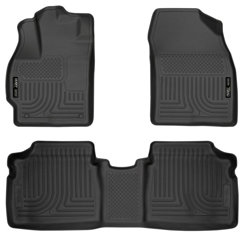 Husky Liners 10-12 Toyota Prius WeatherBeater Combo Black Floor Liners - Corvette Realm