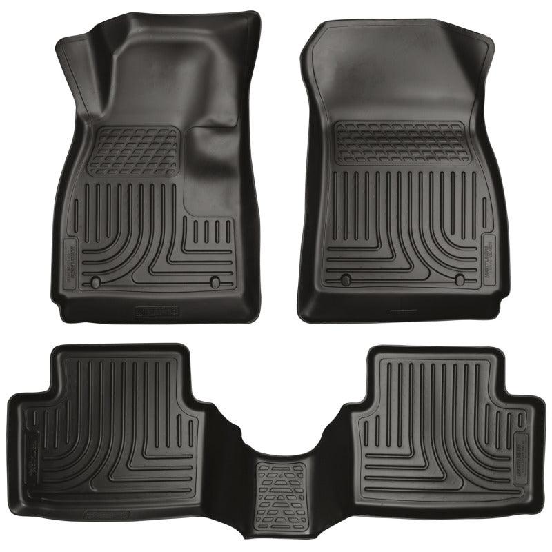 Husky Liners 12-14 Chevrolet Sonic Weatherbeater Black Front & 2nd Seat Floor Liners - Corvette Realm