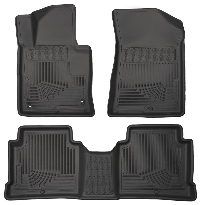 Husky Liners 2015 Hyundai Sonata Weatherbeater Black Front & 2nd Seat Floor Liners - Corvette Realm