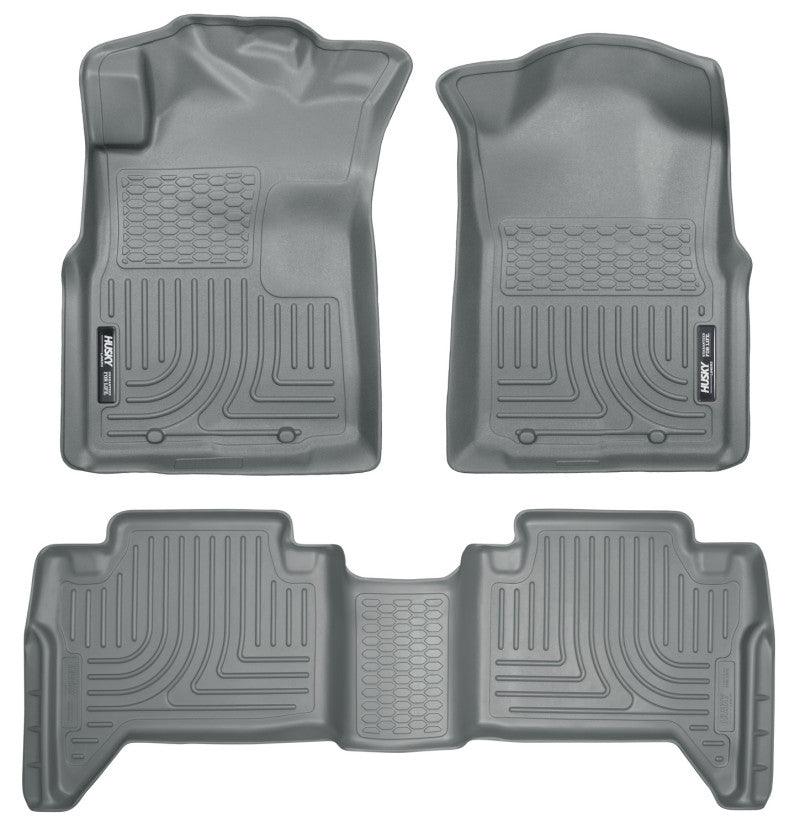 Husky Liners 05-13 Toyota Tacoma WeatherBeater Combo Grey Floor Liners - Corvette Realm