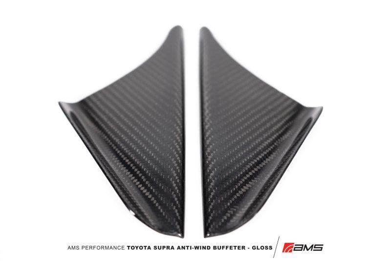 AMS Performance 2020+ Toyota GR Supra Anti-Wind Buffeting Kit - Gloss Carbon - Corvette Realm