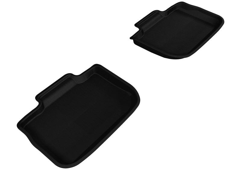 3D MAXpider 2011-2020 Dodge/Chrysler Charger/300/300C Kagu 2nd Row Floormats - Black - Corvette Realm