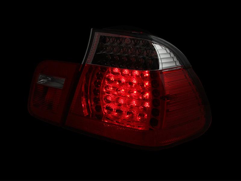 ANZO 2002-2005 BMW 3 Series E46 LED Taillights Red/Clear - Corvette Realm