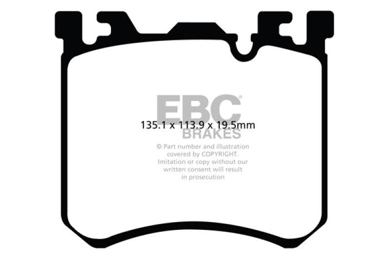 EBC 10-13 BMW X5M 4.4 Twin Turbo Redstuff Front Brake Pads - Corvette Realm