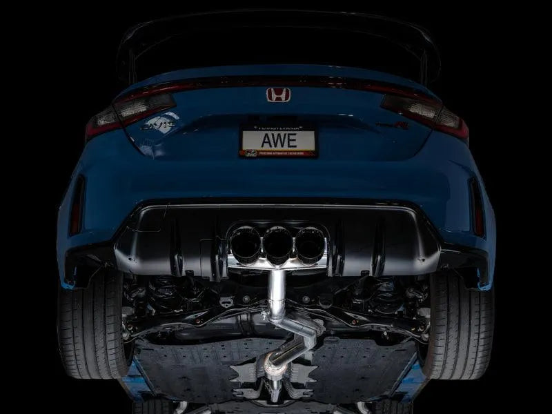 AWE Tuning 2023 Honda Civic Type R FL5 Track Edition Exhaust w/ Triple Diamond Black Tips - Corvette Realm