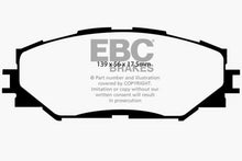 Load image into Gallery viewer, EBC 06-08 Toyota RAV 4 2.4 Greenstuff Front Brake Pads - Corvette Realm
