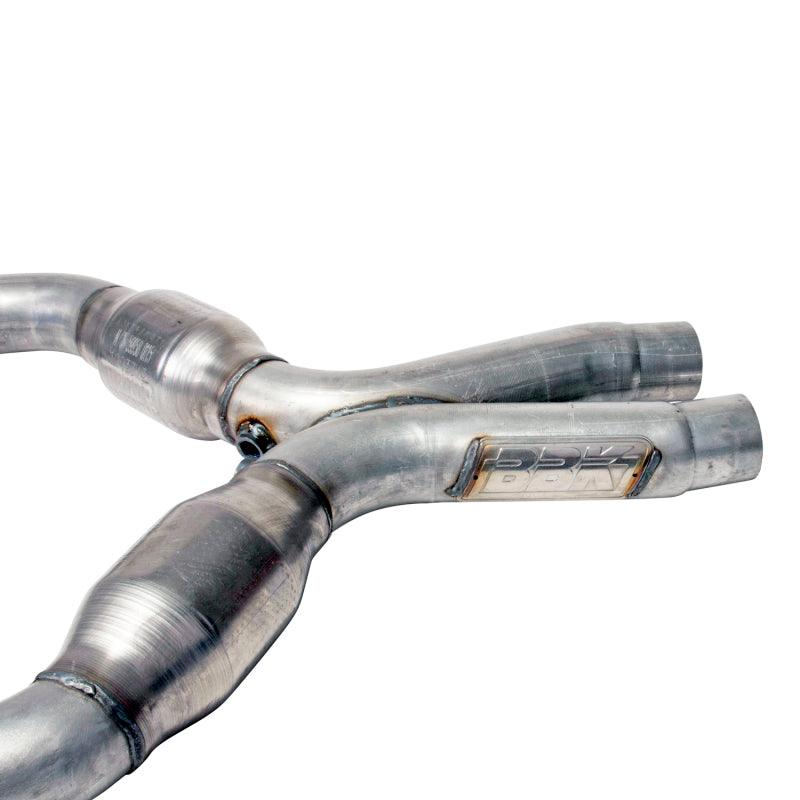 BBK 05-10 Mustang 4.6 Short Mid X Pipe With Catalytic Converters 2-3/4 For BBK Long Tube Headers - Corvette Realm