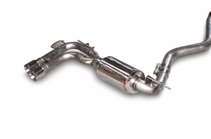 AWE Tuning BMW F3X N20/N26 328i/428i Touring Edition Exhaust Quad Outlet - 80mm Chrome Silver Tips - Corvette Realm