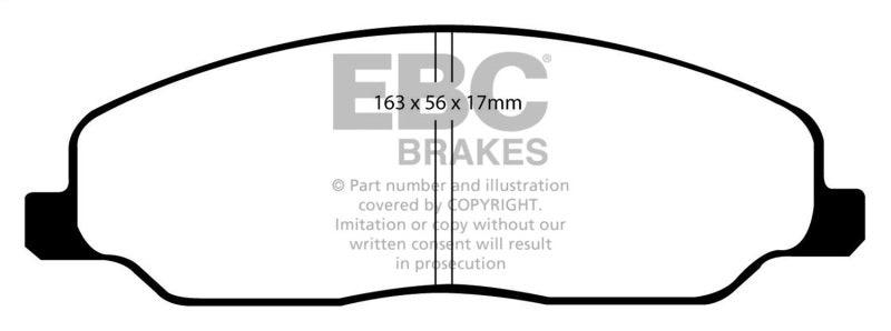 EBC 05-10 Ford Mustang 4.0 Bluestuff Front Brake Pads - Corvette Realm