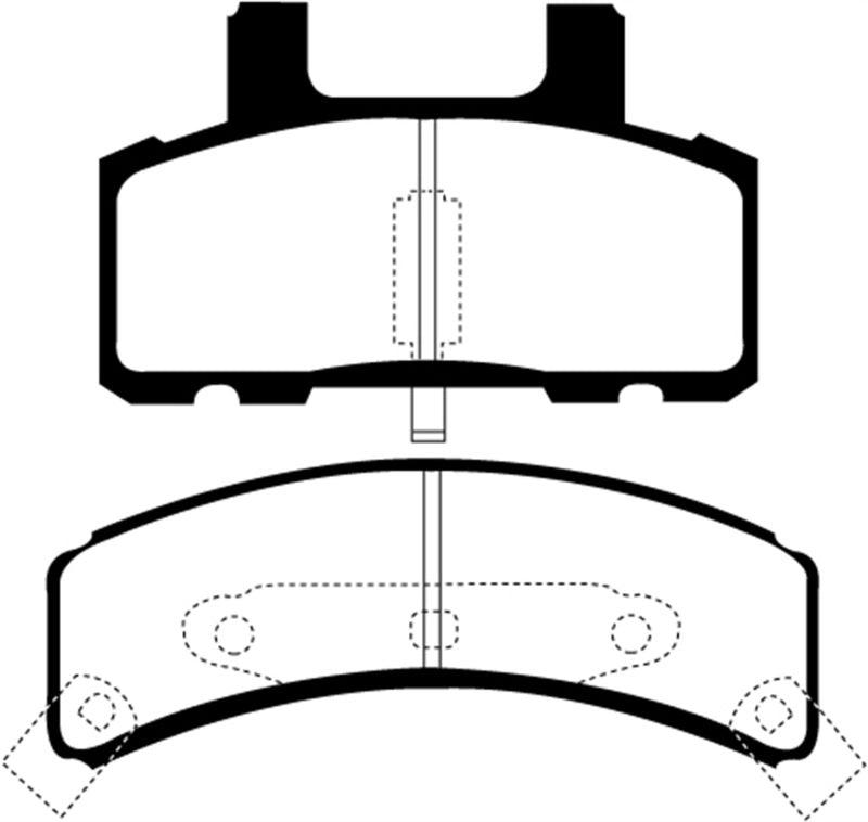 EBC 97-99 Cadillac Deville 4.6 (Rear Drums) Yellowstuff Front Brake Pads - Corvette Realm