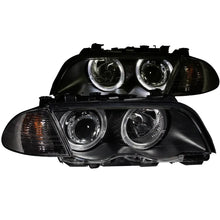 Load image into Gallery viewer, ANZO 1999-2001 BMW 3 Series E46 Projector Headlights w/ Halo Black (CCFL)