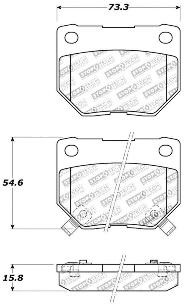 StopTech Performance 06-07 WRX Rear Brake Pads - Corvette Realm