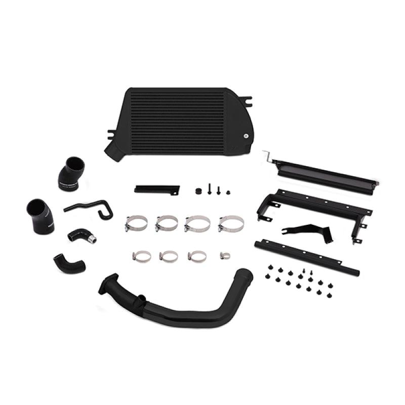 Mishimoto 2015 Subaru WRX Top-Mount Intercooler Kit - Powder Coated Black & Black Pipes - Corvette Realm