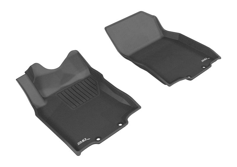 3D MAXpider 2014-2020 Nissan Rogue/Rogue Sport Kagu 1st Row Floormat - Black - Corvette Realm