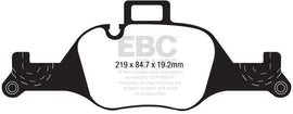 EBC 2017+ BMW 530 G30 Yellowstuff Front Brake Pads - Corvette Realm