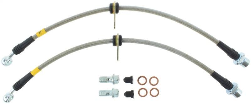 StopTech 00-05 Toyota MR2 Spyder Front Stainless Steel Brake Lines - Corvette Realm