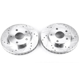 Power Stop 91-95 Toyota MR2 Front Evolution Drilled & Slotted Rotors - Pair - Corvette Realm