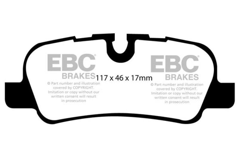 EBC 05-10 Land Rover LR3 4.4 Greenstuff Rear Brake Pads - Corvette Realm