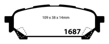 Load image into Gallery viewer, EBC 04-06 Saab 9-2X 2.0 Turbo Yellowstuff Rear Brake Pads - Corvette Realm