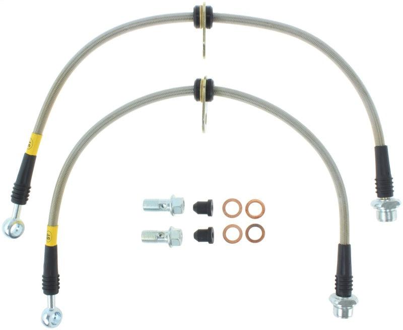 StopTech 08-10 Toyota Land Cruiser Front Stainless Steel Brake Line Kit - Corvette Realm