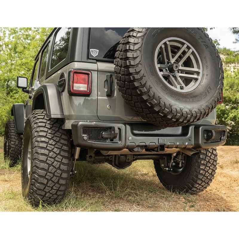 Rugged Ridge Spartacus Rear Bumper Black 18-20 Jeep Wrangler JL - Corvette Realm