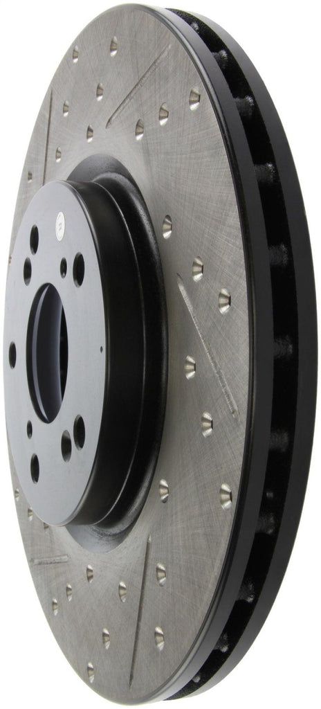 StopTech 04-08 Acura TL (Brembo Caliber) SportStop Slotted &amp; Drilled Right Front Rotor - Corvette Realm