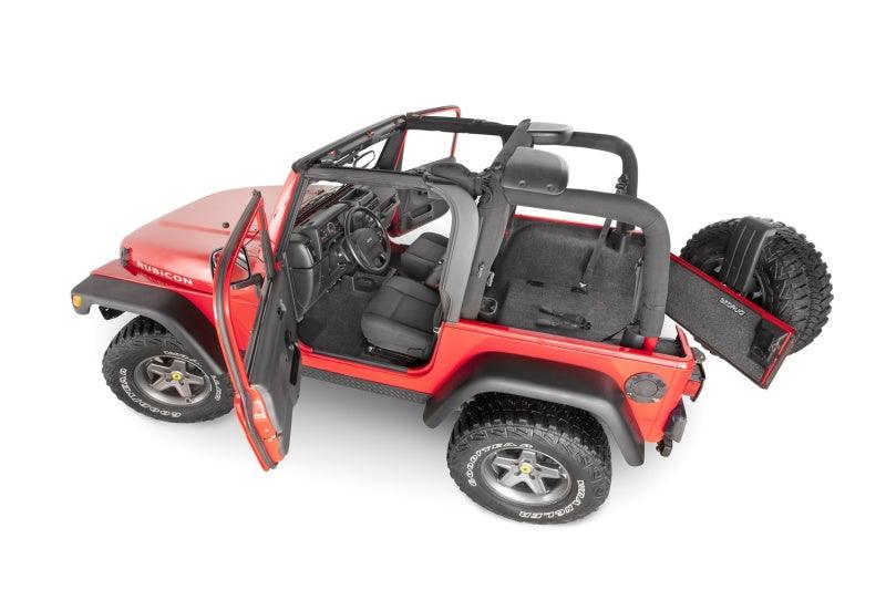 BedRug 97-06 Jeep TJ Front 3pc Floor Kit (w/Center Console) - Incl Heat Shields - Corvette Realm