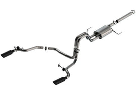 Borla 21-25 F-150 Powerboost 3.5L V6 2WD & 4WD 4DR 3in, 2.25in S-TYPE Catback Exhaust w/ Black Chrome Tips