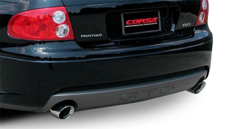 Corsa 05-06 Pontiac GTO 6.0L V8 2.5in Sport Cat-Back + XPipe Exhaust Polished Tips - Corvette Realm