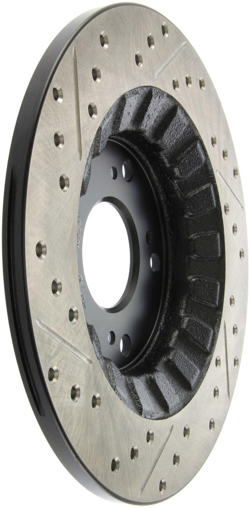 StopTech 00-09 S2000 Slotted & Drilled Left Rear Rotor - Corvette Realm