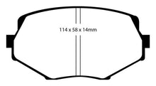 Load image into Gallery viewer, EBC 94-01 Mazda Miata MX5 1.8 Yellowstuff Front Brake Pads - Corvette Realm