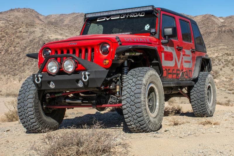 DV8 Offroad 07-18 Jeep Wrangler JK Front & Rear Flat Tube Fenders - Corvette Realm