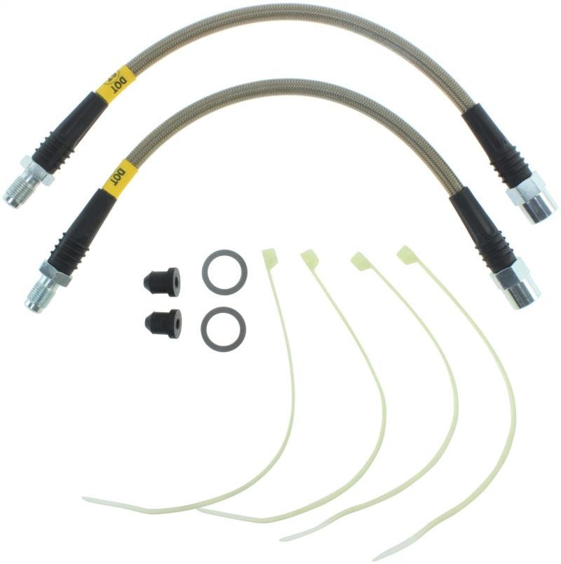 StopTech 06-09 Lexus GS 300/350/400/430/450H / 09-10 IS 250/300/350 Rear SS Brake Line Kit - Corvette Realm