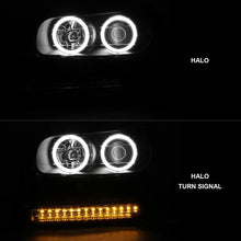 Load image into Gallery viewer, ANZO 2002-2009 Chevrolet Trailblazer Projector Headlights w/ Halo Black - Corvette Realm