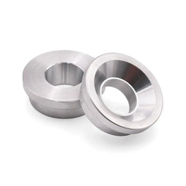 BLOX 2-Piece Billet Aluminum Solid Shifter Bushing B-Series Transmissions - Silver - Corvette Realm