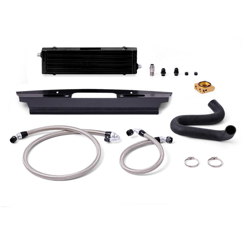 Mishimoto 2015+ Ford Mustang GT Thermostatic Oil Cooler Kit - Black - Corvette Realm