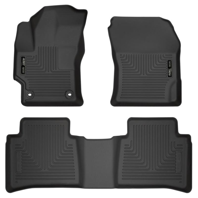 Husky Liners 2020 Toyota Corolla Weatherbeater Black Front & 2nd Seat Floor Liners - Corvette Realm