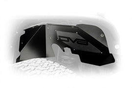 DV8 Offroad 07-18 Jeep Wrangler JK Front Aluminum Inner Fender - Black - Corvette Realm