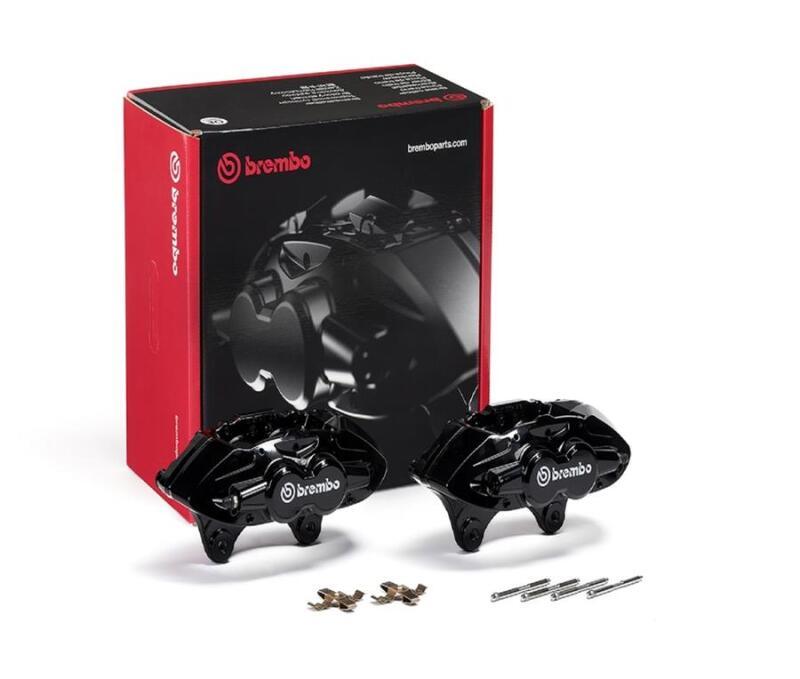 Brembo OE 16-21 BMW 3 M2/15-18 M3/15-20 M4 Hydraulic Front X-Style Brake Calipers - Black - Corvette Realm