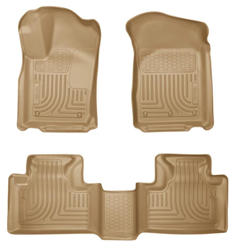 Husky Liners 11-13 Dodge Durango / 11-13 Jeep Grand Cherokee WeatherBeater Combo Tan Floor Liners - Corvette Realm